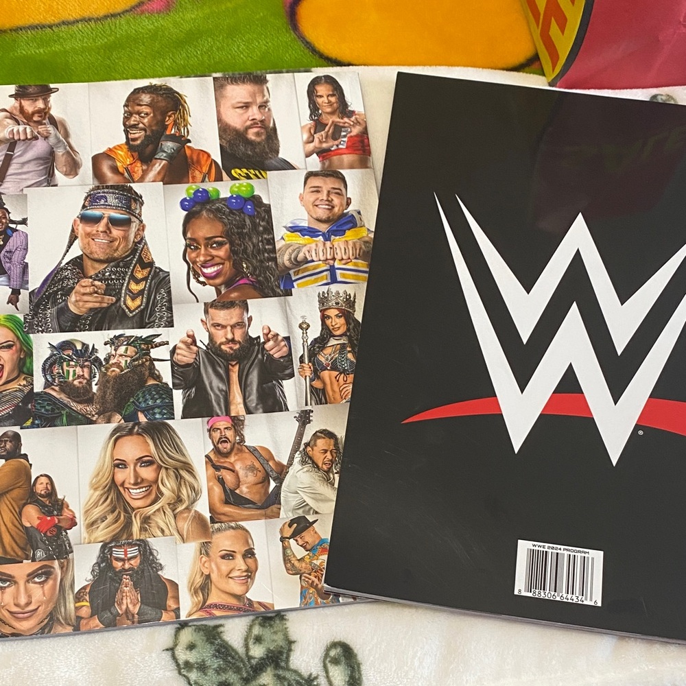 2 Wwe Official Program With Bold Multicolor Desig… - image 7